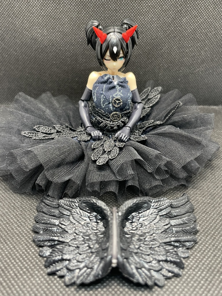 1/12サイズ 堕天使ドレス