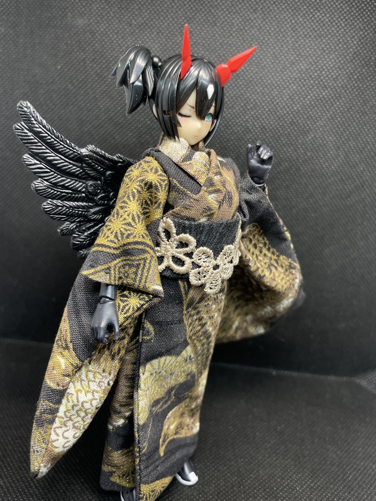 1/12サイズ 着物 羽付き