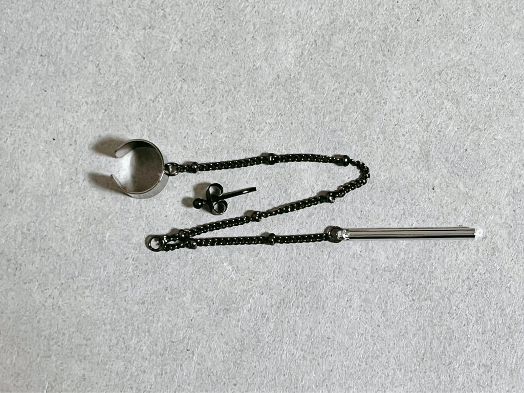 笹貫イメージ【C】イヤーカフ付ピアス