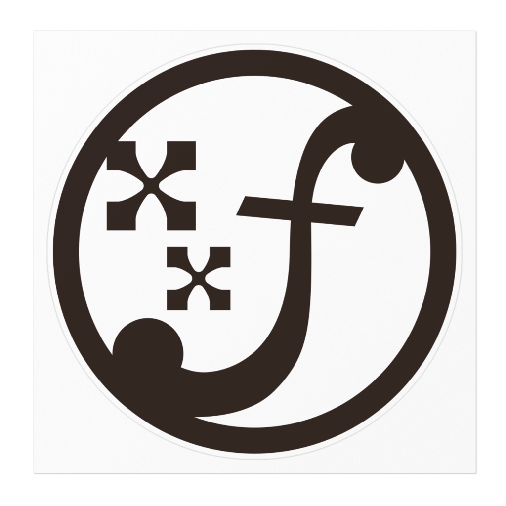 ロゴマークステッカー 背景ホワイト