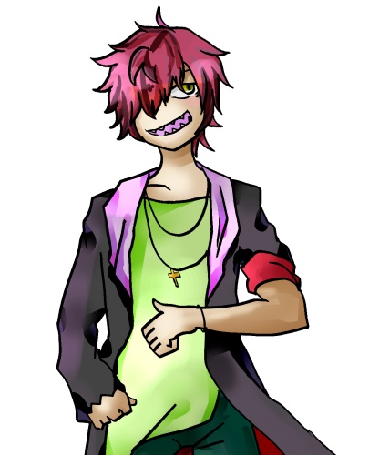 ギザ歯の青年の立ち絵/無料Ver.