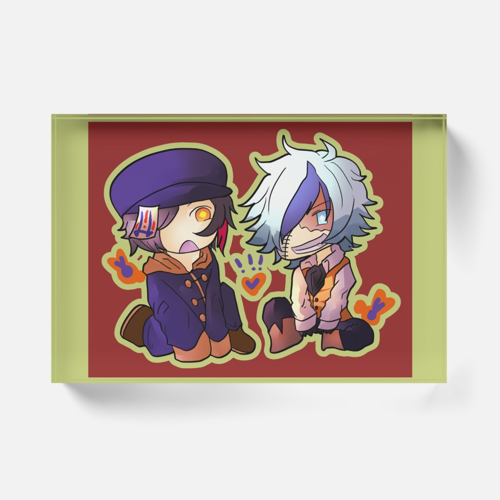 れおあおハロウィンアクリルブロック