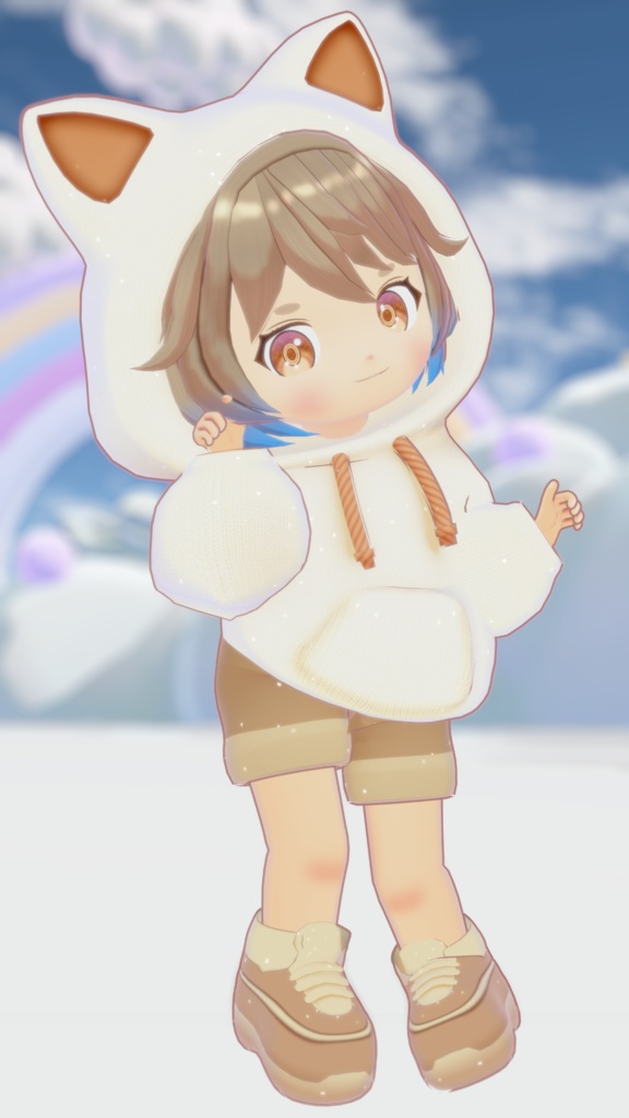 【VRC、VRM対応アバター】真白大福