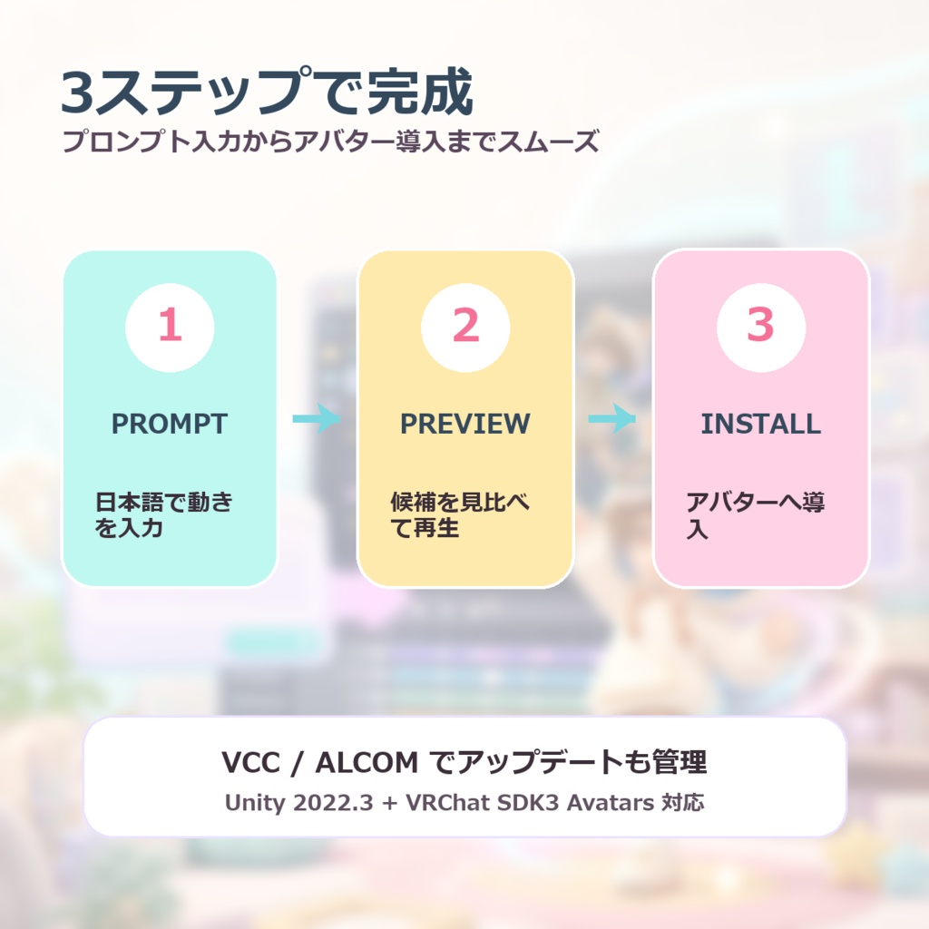 VRC Motion Studio - 文章から作るAIモーション作成ツール【VRChatエモート/ポーズ/移動モーション】