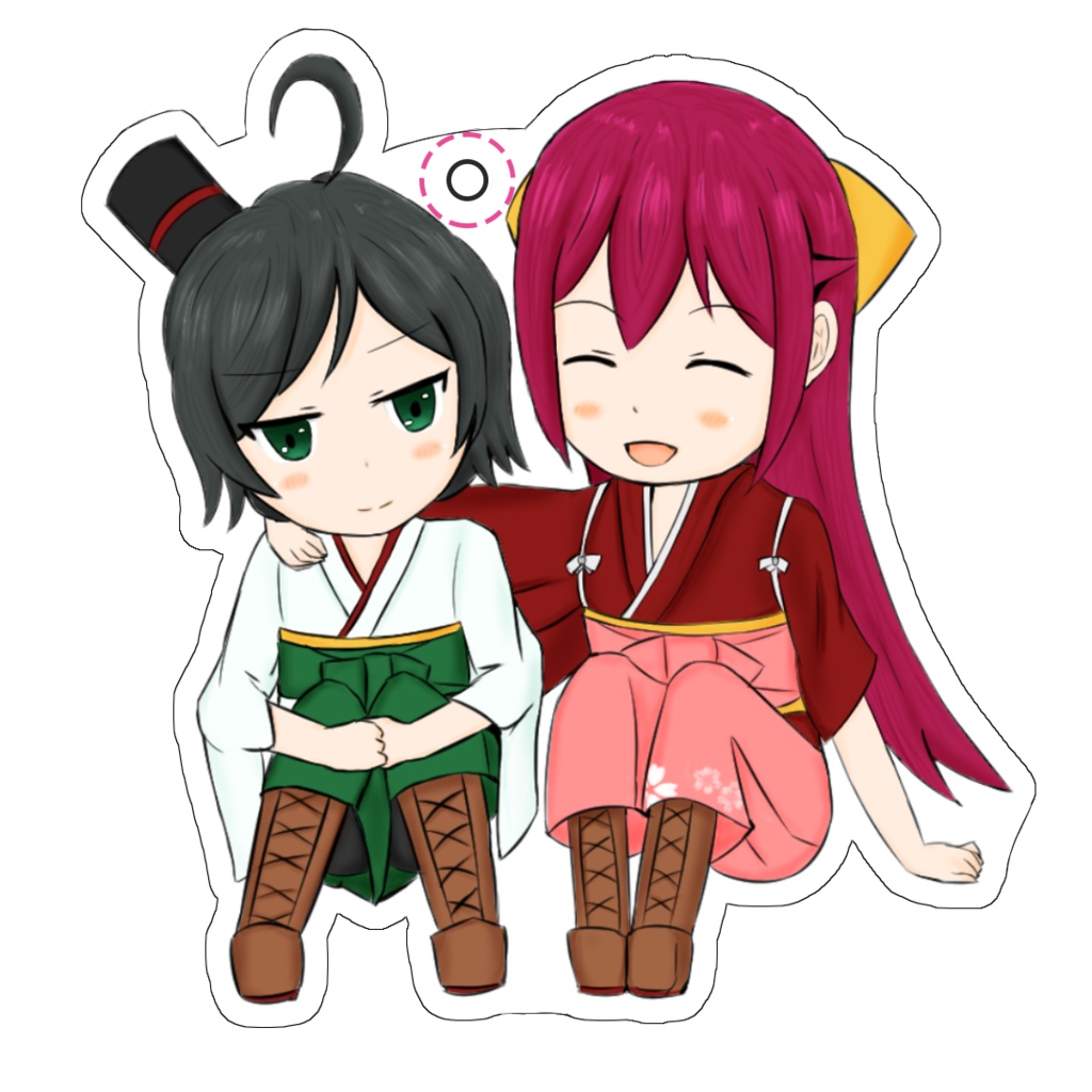 アクリルキーホルダー 松風＆神風
