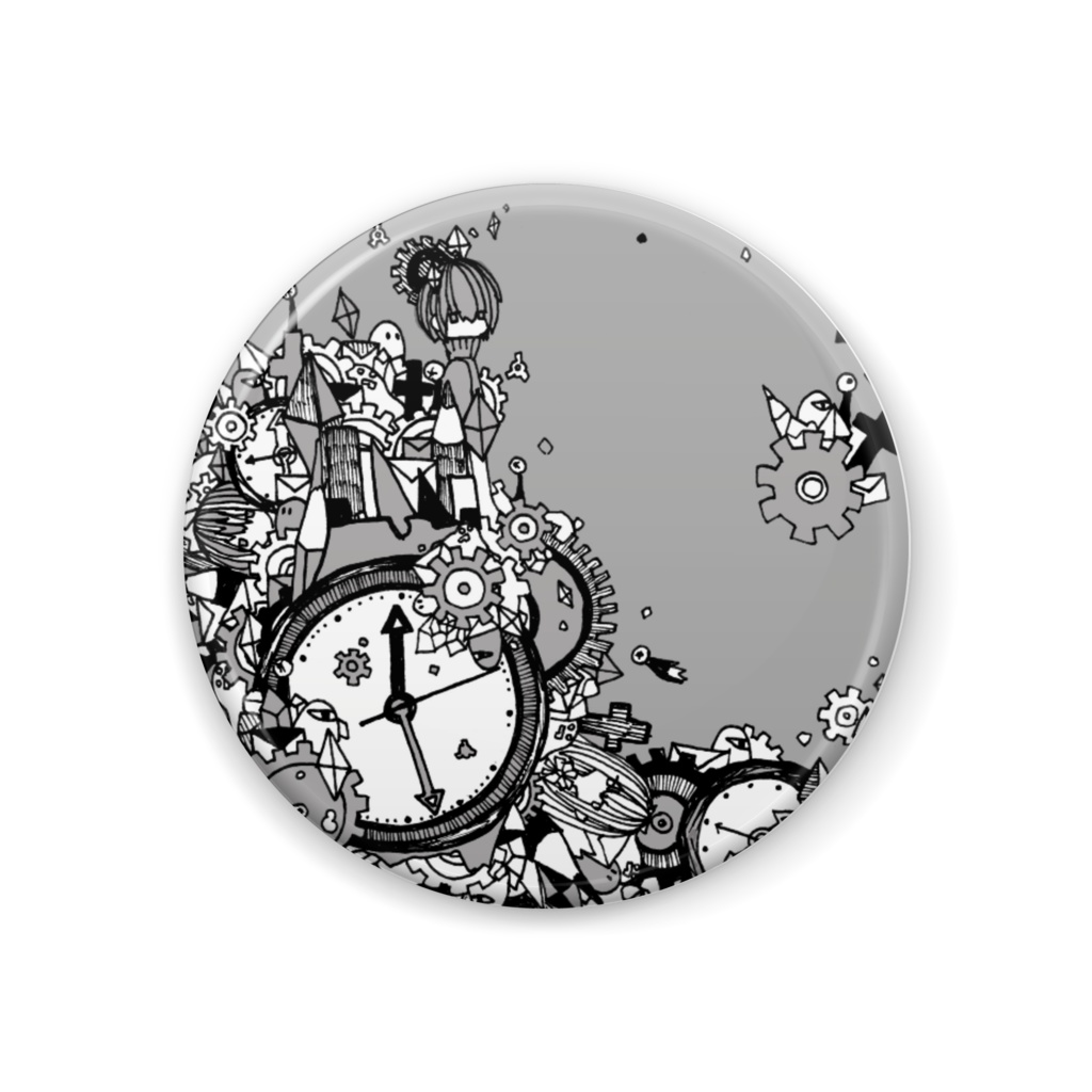 Nanonの缶バッジ BLACK