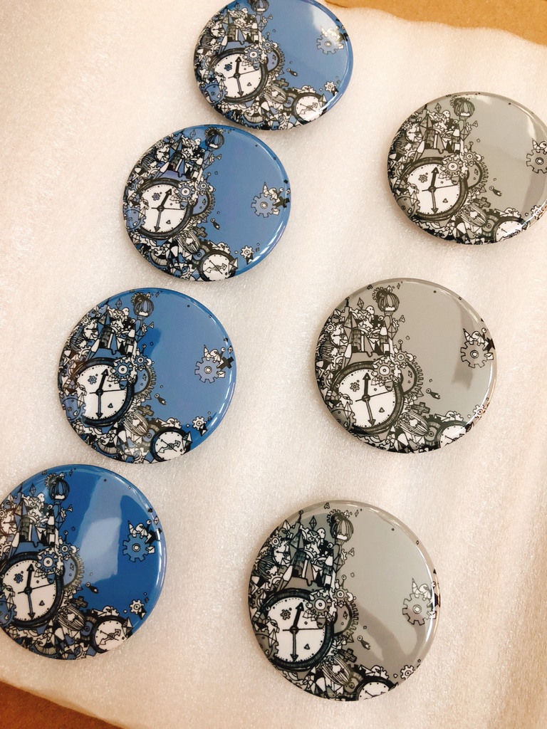 Nanonの缶バッジ BLACK