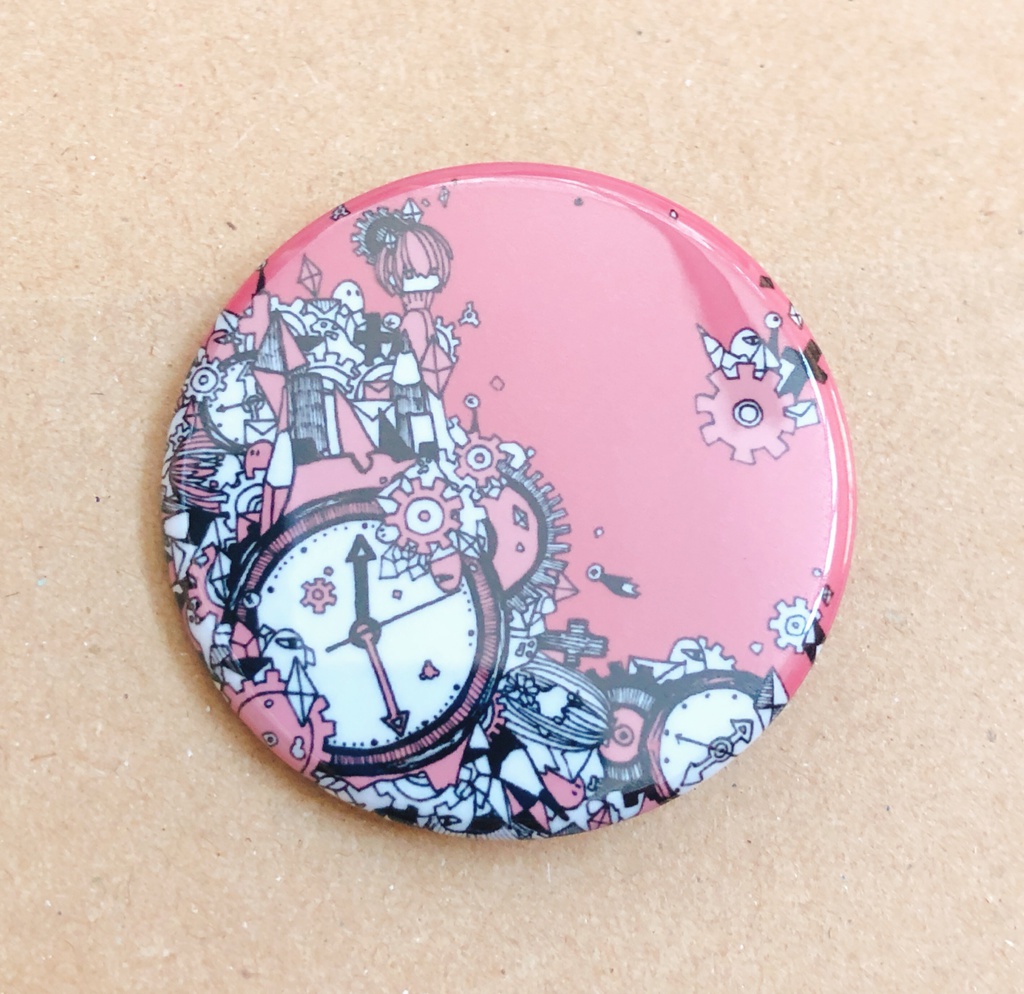 Nanonの缶バッジ BLACK