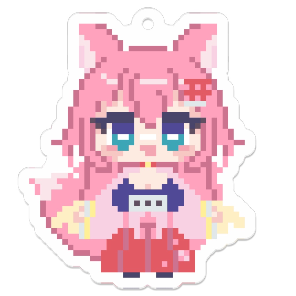こももアクキー(ドット絵・通常服)