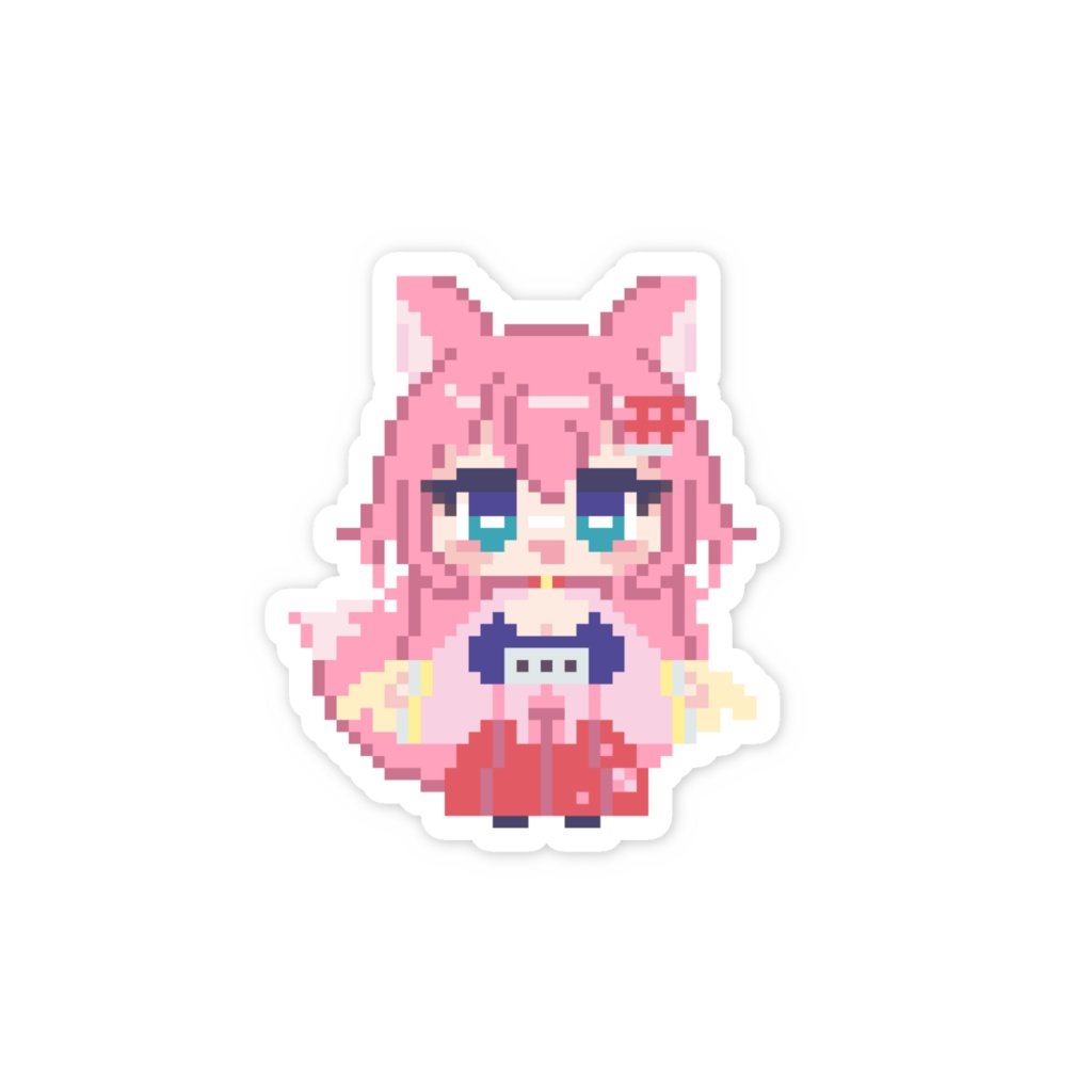 こももステッカー(ドット絵・通常服)