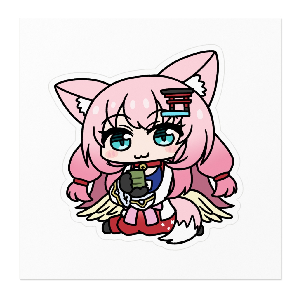 御霊こももステッカー(Sit)【公式】