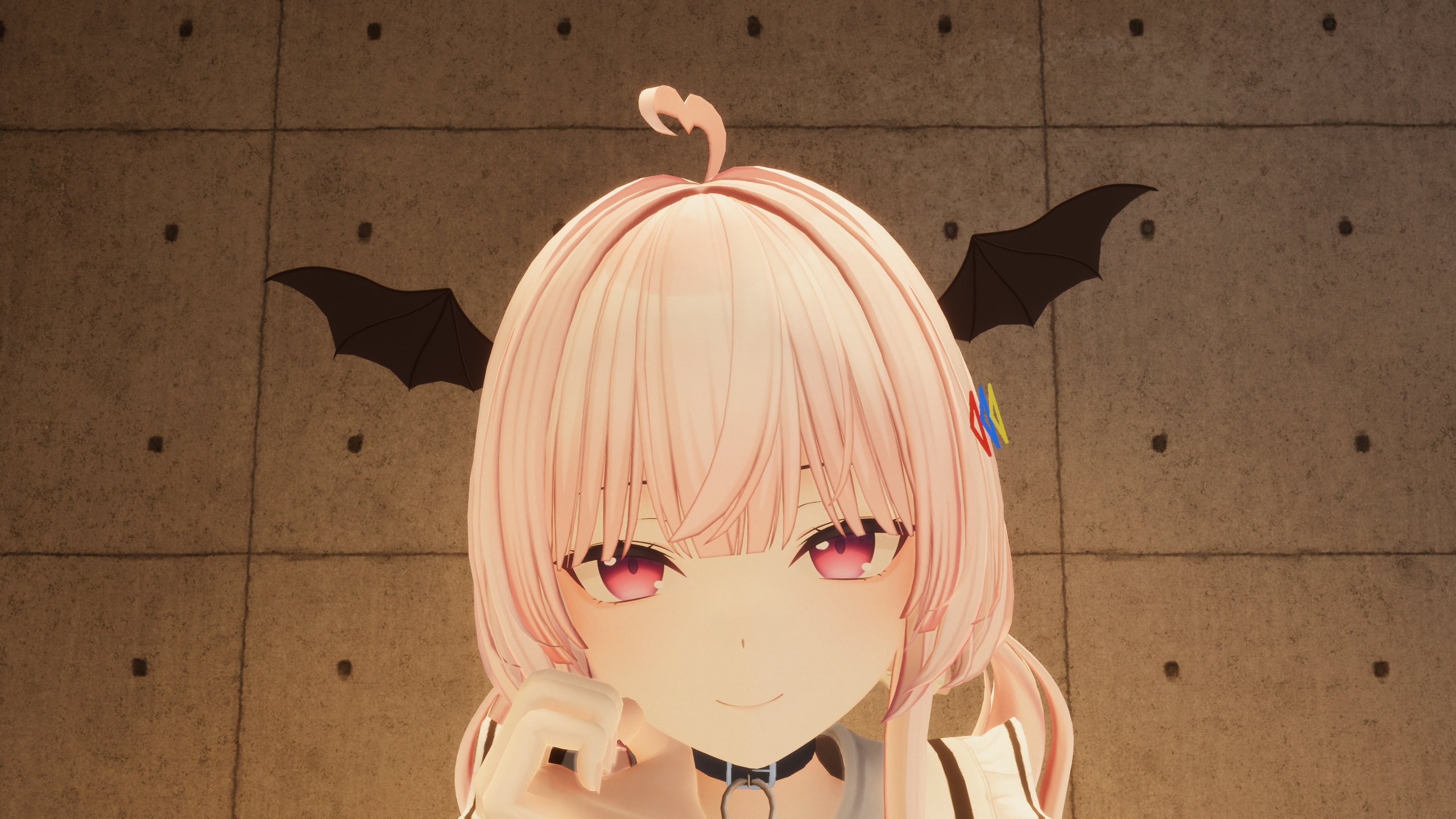 【VRChat想定】ぴょこぴょこコウモリ羽根🦇
