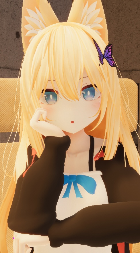 【VRChar想定】蝶形飾