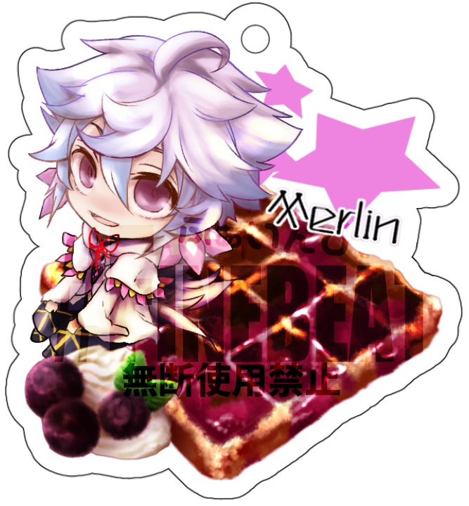 おんざわっふる！アクリルキーホルダー「D.ラズベリージャム×マーリン」