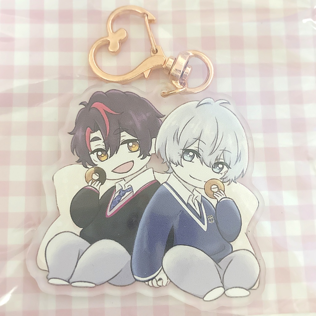 ふわにかアクリルキーホルダー(ハート)