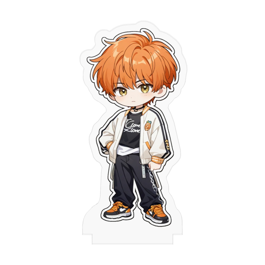 オレンジ髪のイケメン男子