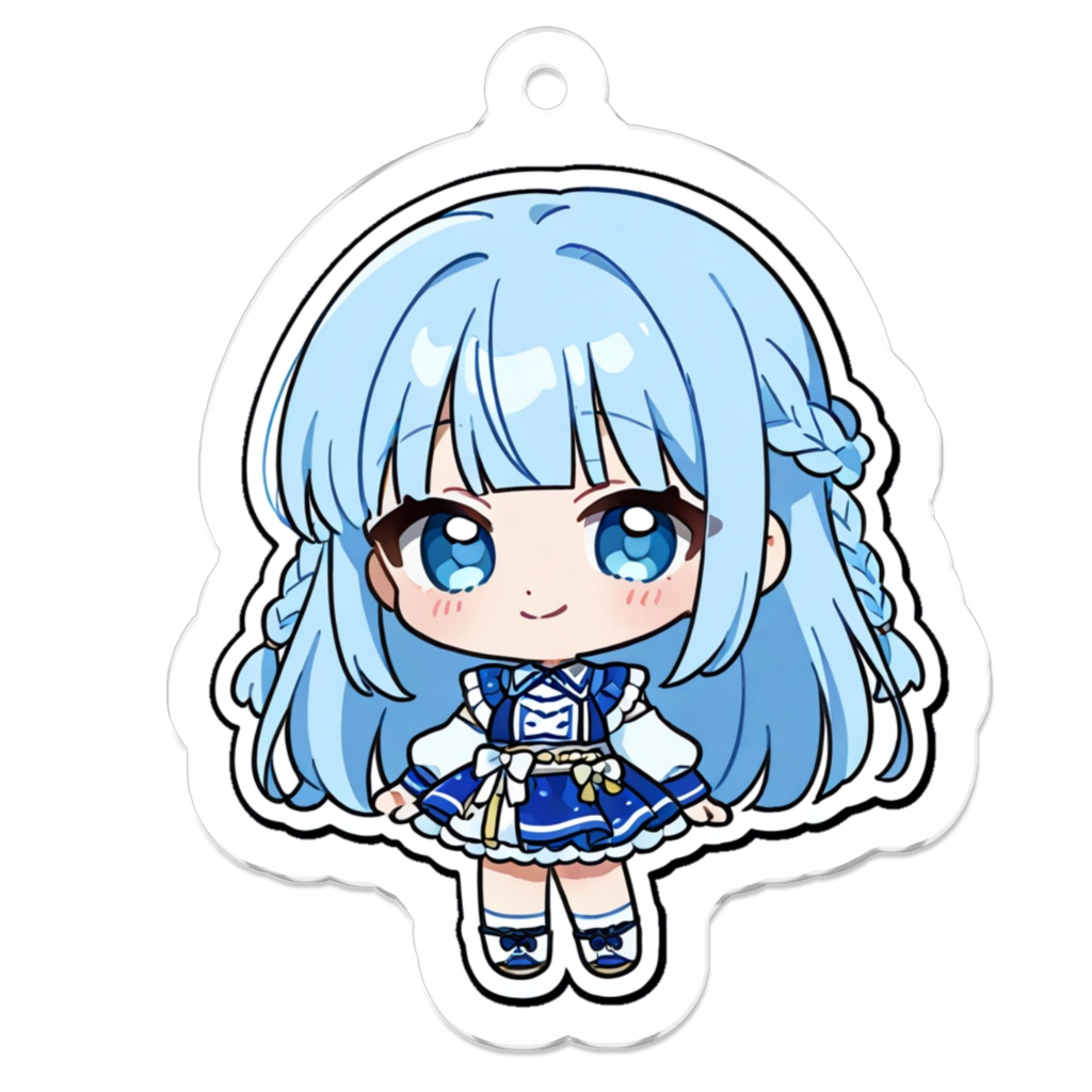 水色髪のアイドルちゃん