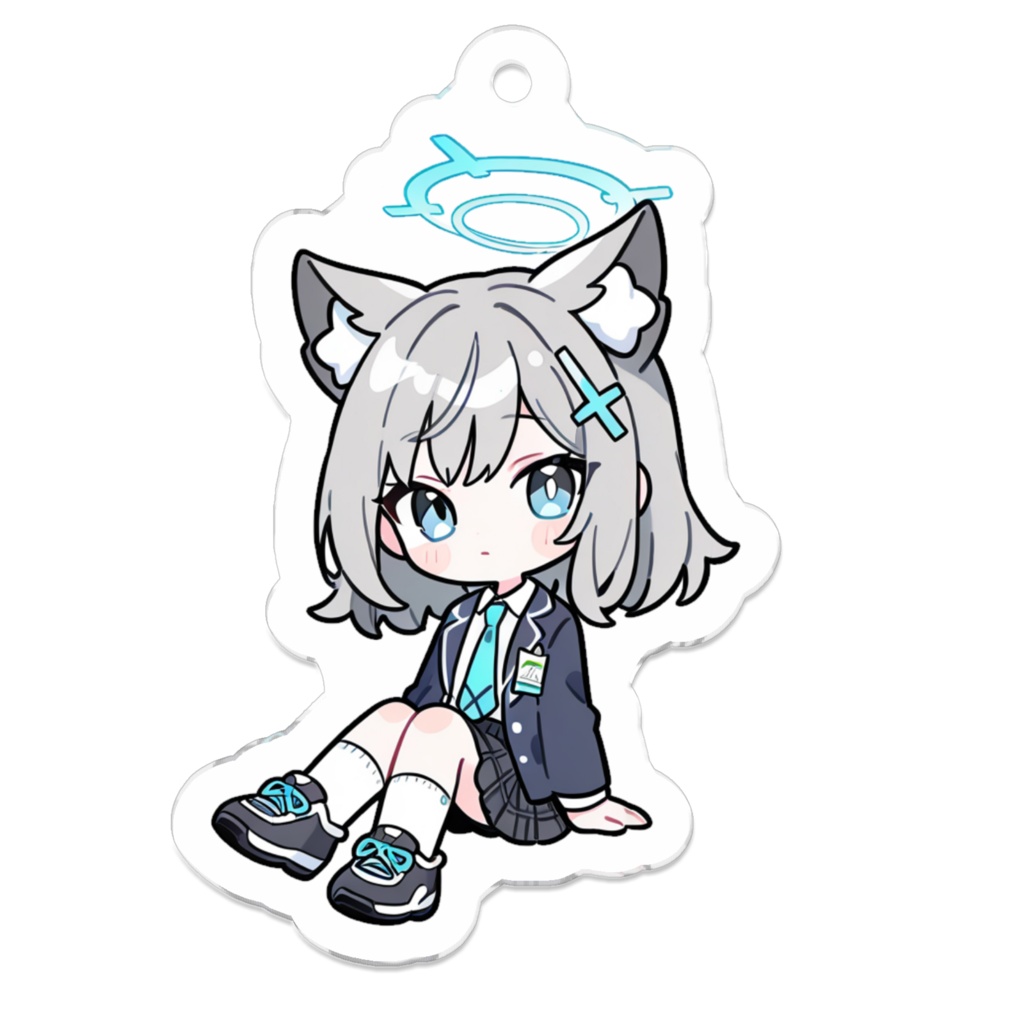シロコアクリルキーホルダー