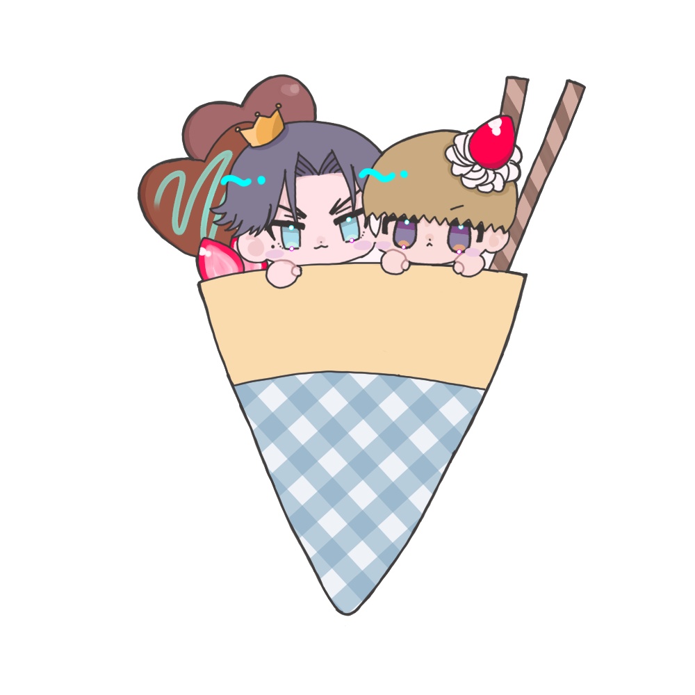 跡日クレープアクリルキーホルダー