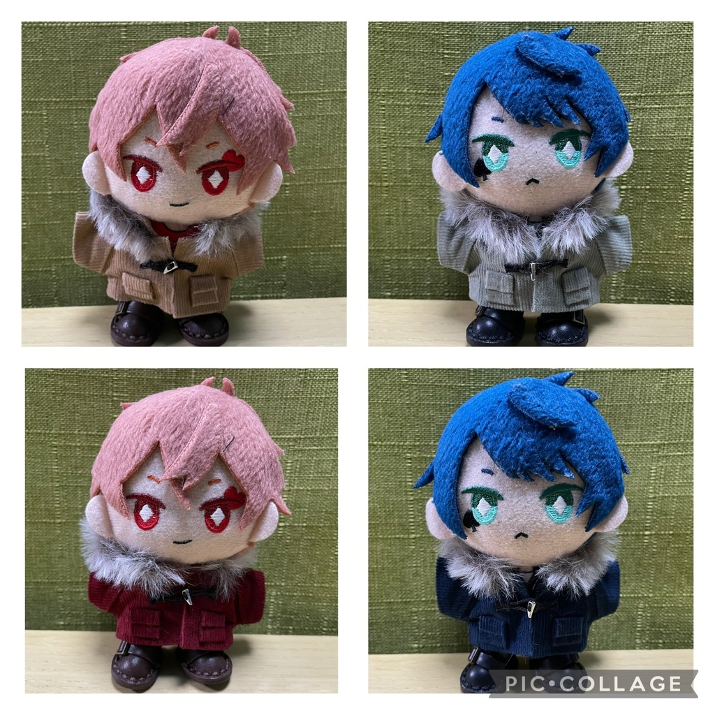 【ぬい服10cm 】コーディロイダッフルコート