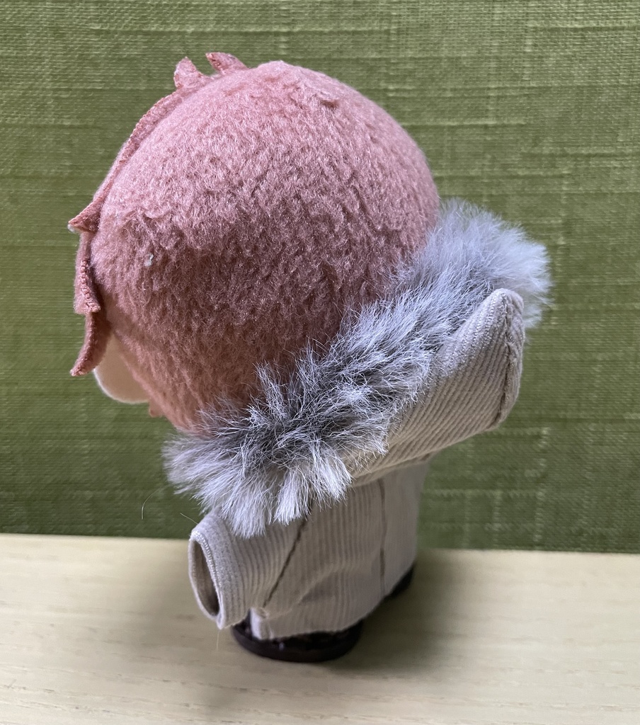 【ぬい服10cm 】コーディロイダッフルコート