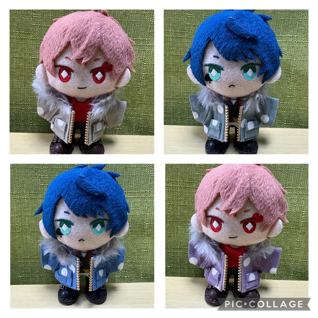 【ぬい服10cm 】水玉柄コーディロイパーカージャケット