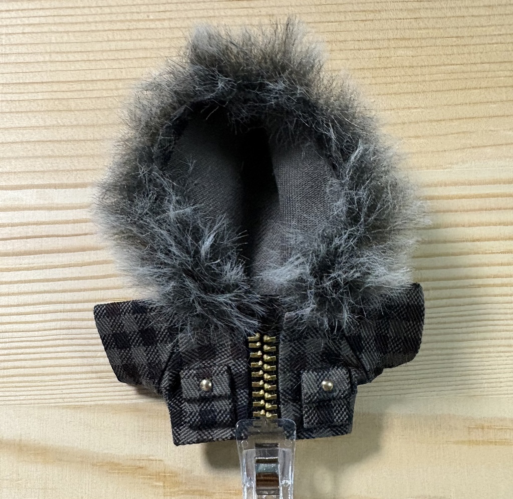 【ぬい服10cm 】ファー付パーカージャケット 
