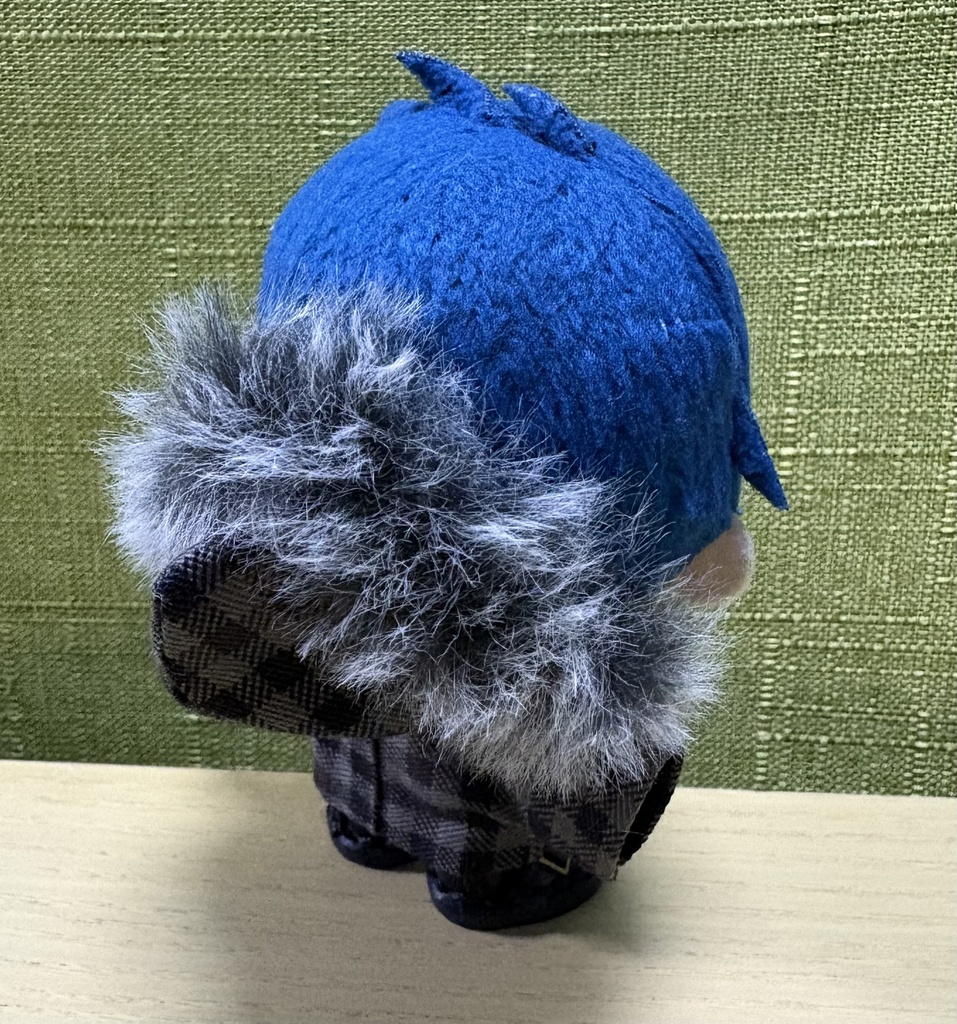 【ぬい服10cm 】ファー付パーカージャケット