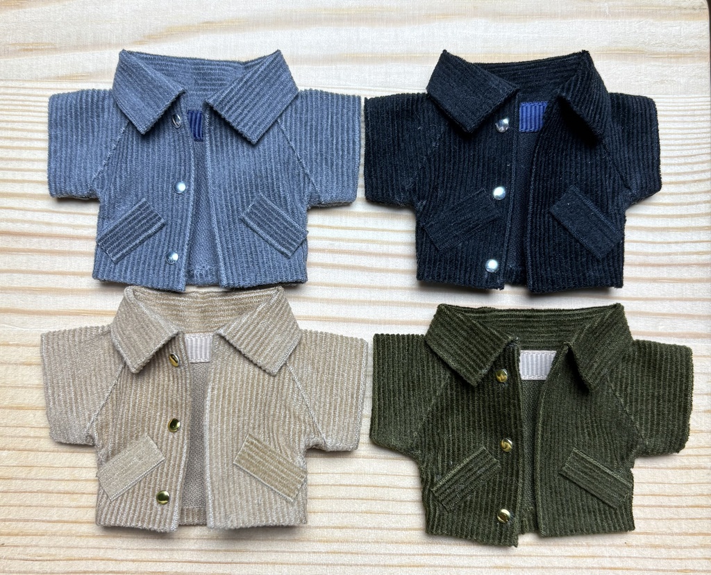 【ぬい服10cm 】 コーディロイコート