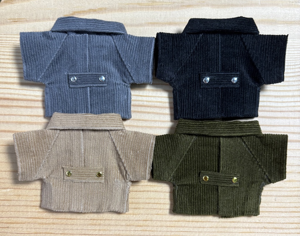 【ぬい服10cm 】 コーディロイコート