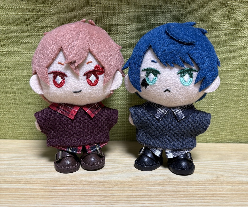 【ぬい服10cm 】 重ね着風カノコニット