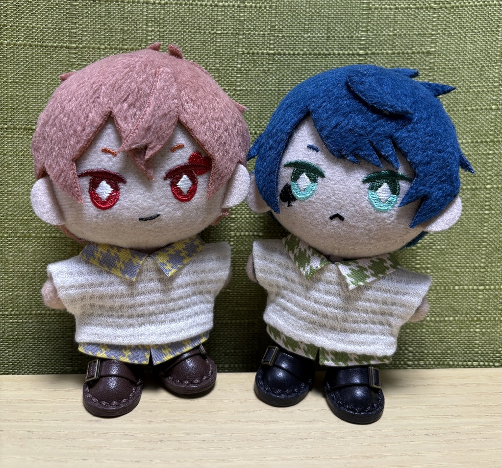 【ぬい服10cm 】 重ね着風ワッフルニット