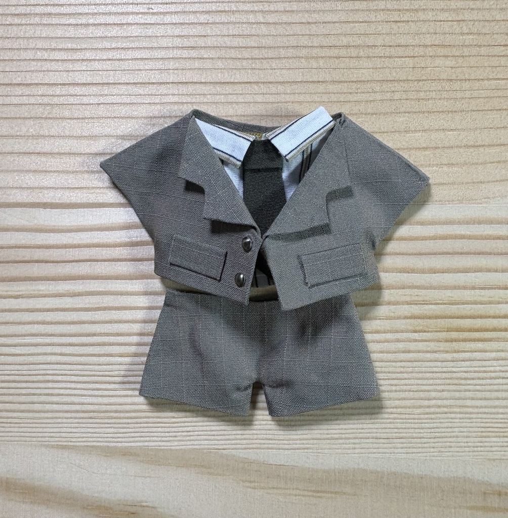 【ぬい服10cm 】 スーツ3点セット