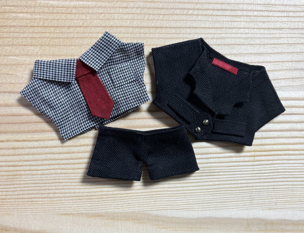 【ぬい服10cm 】スーツ3点セット