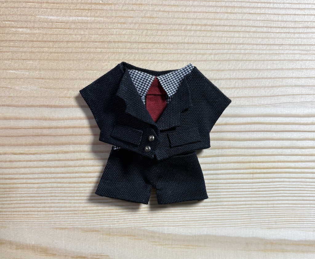 【ぬい服10cm 】スーツ3点セット