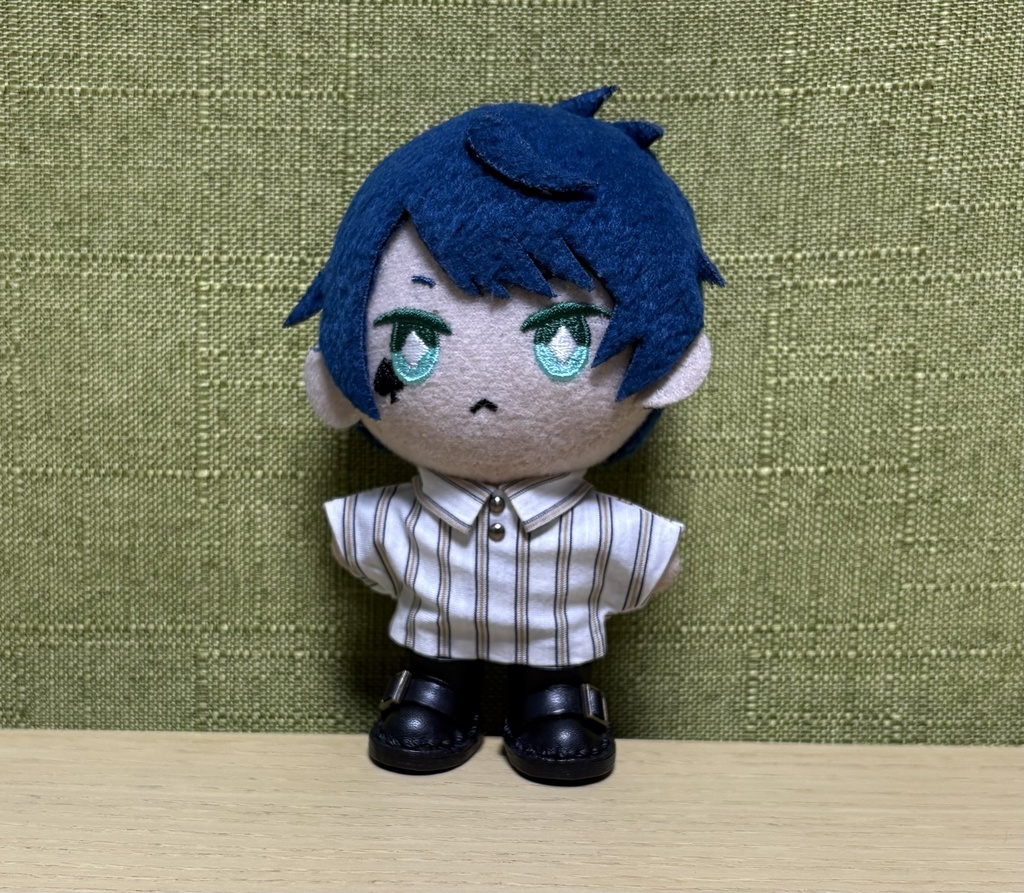 【ぬい服10cm 】ベスト+シャツ