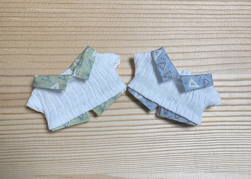 【チビちびぐるみ8㎝】重ね着風ニットシャツ