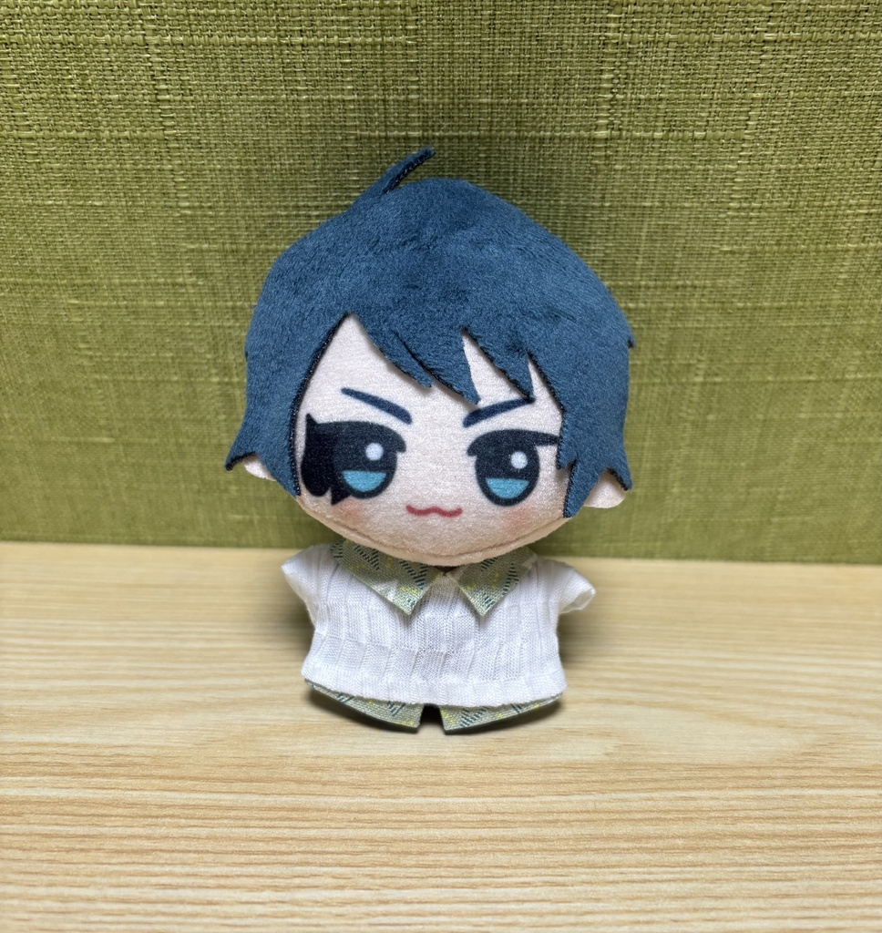 【チビちびぐるみ8㎝】重ね着風ニットシャツ