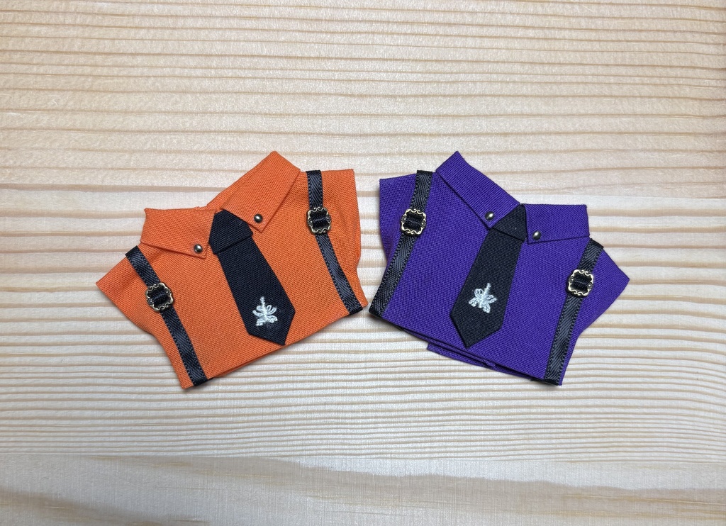 【ぬい服10cm 】 ハロウィン🎃サスペンダー付きシャツ