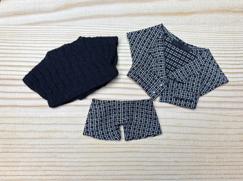 【ぬい服10cm 】スーツ3点セット