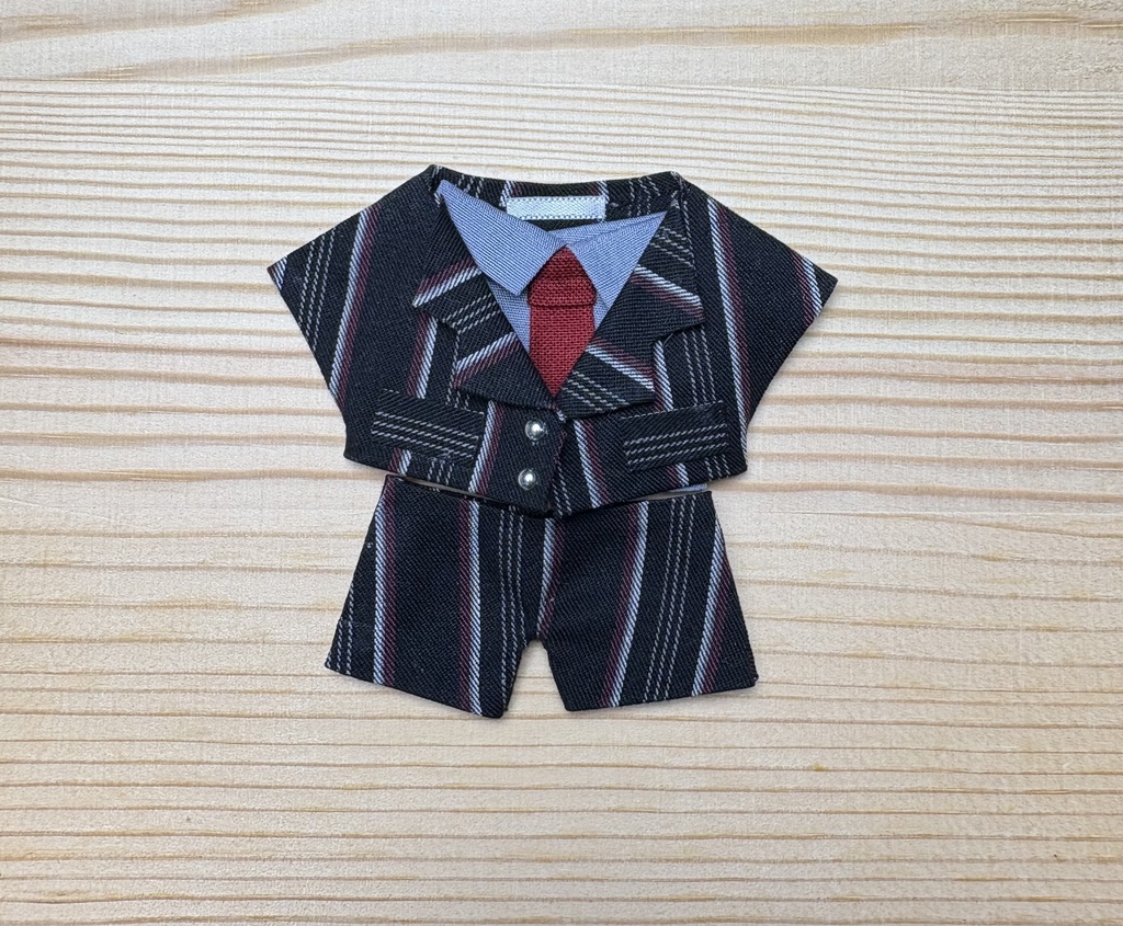 【ぬい服10cm 】スーツ3点セット