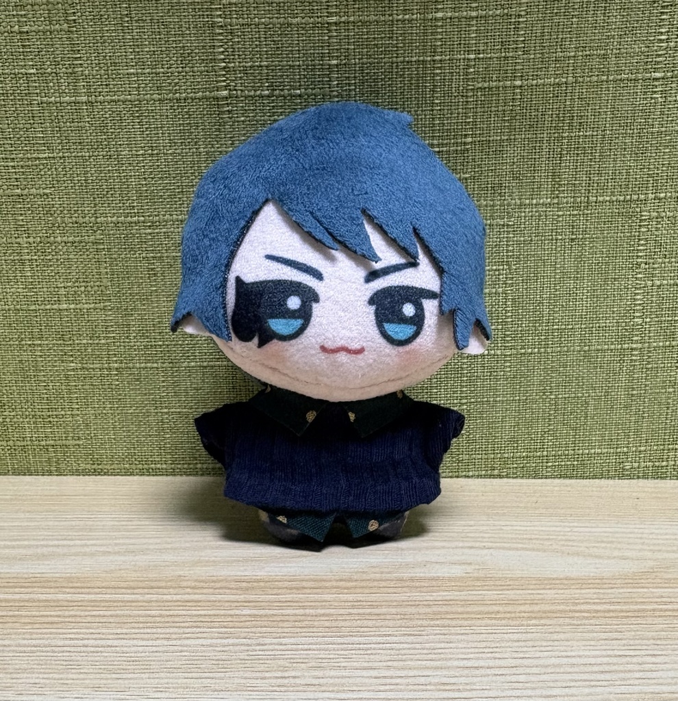 【チビちびぐるみ8㎝】クリスマス🌲重ね着風ニットシャツ