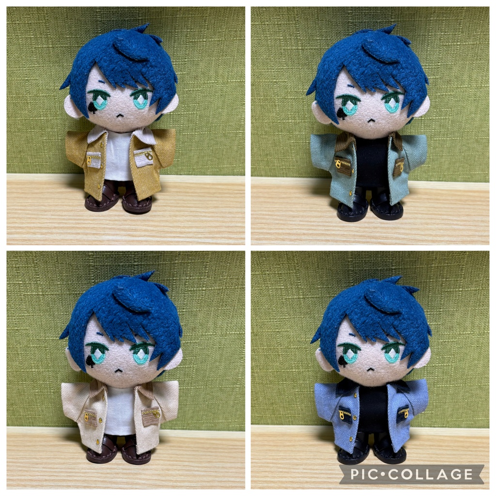 【ぬい服10cm 】 カラージャケット 4色