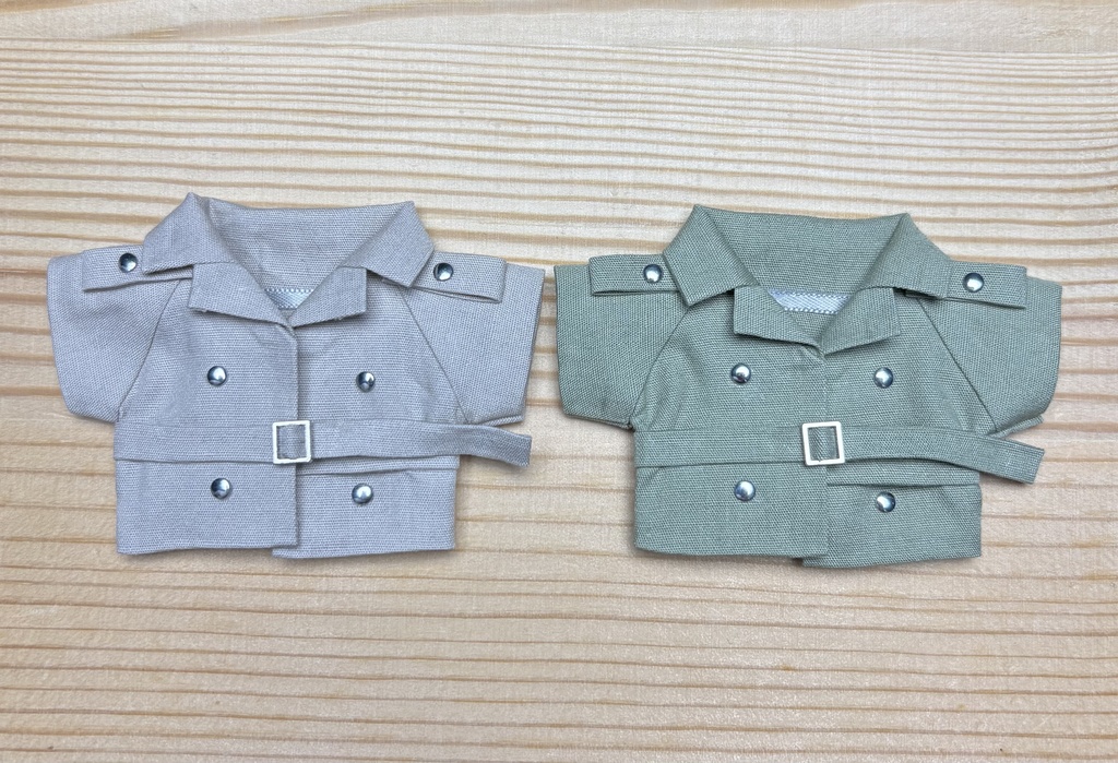 【ぬい服10cm 】 トレンチコート 2色