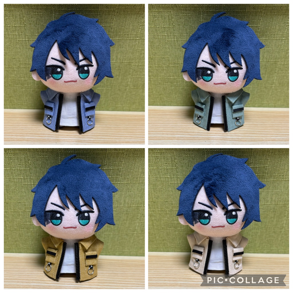 【ちびぐるみ用】ぬい服 カラージャケット/インナーシャツ