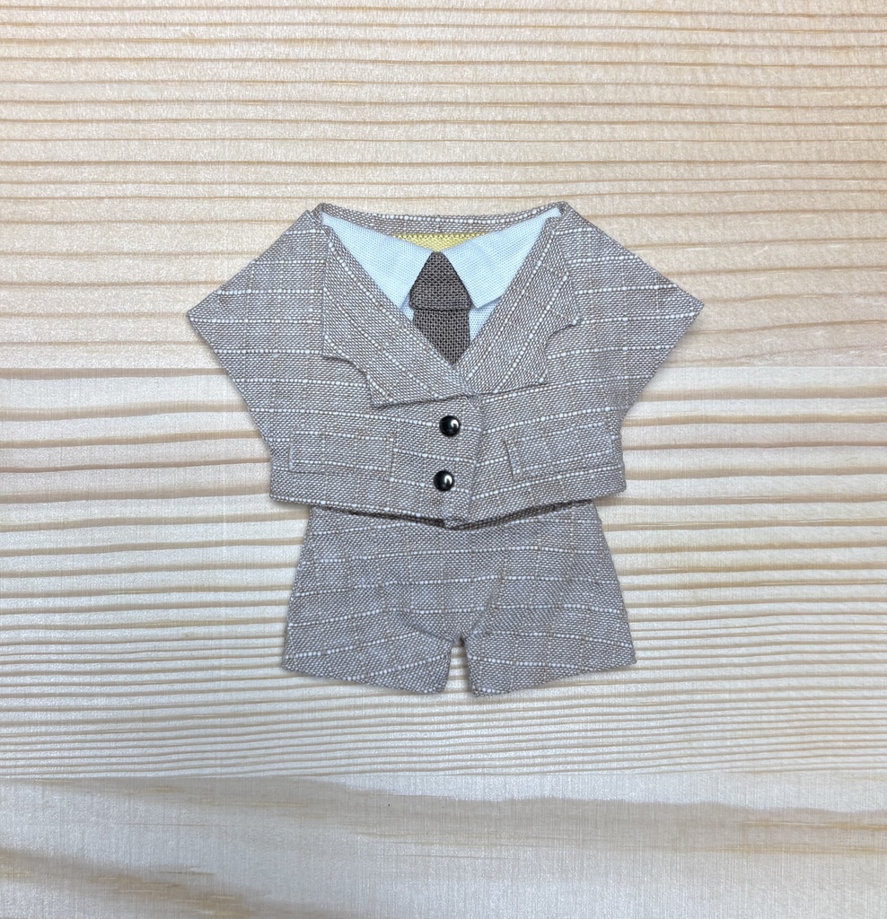 【ぬい服10cm 】スーツ3点セット