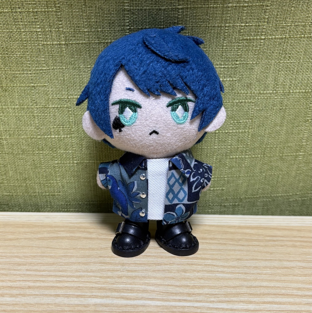 【ぬい服10cm 】重ね着風シャツ