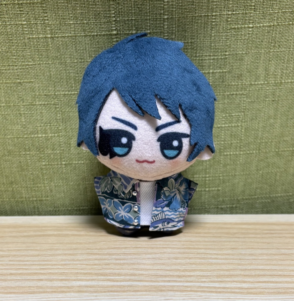 【チビちびぐるみ8㎝】重ね着風シャツ