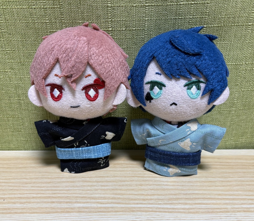 【ぬい服10cm 】千鳥柄 浴衣セット