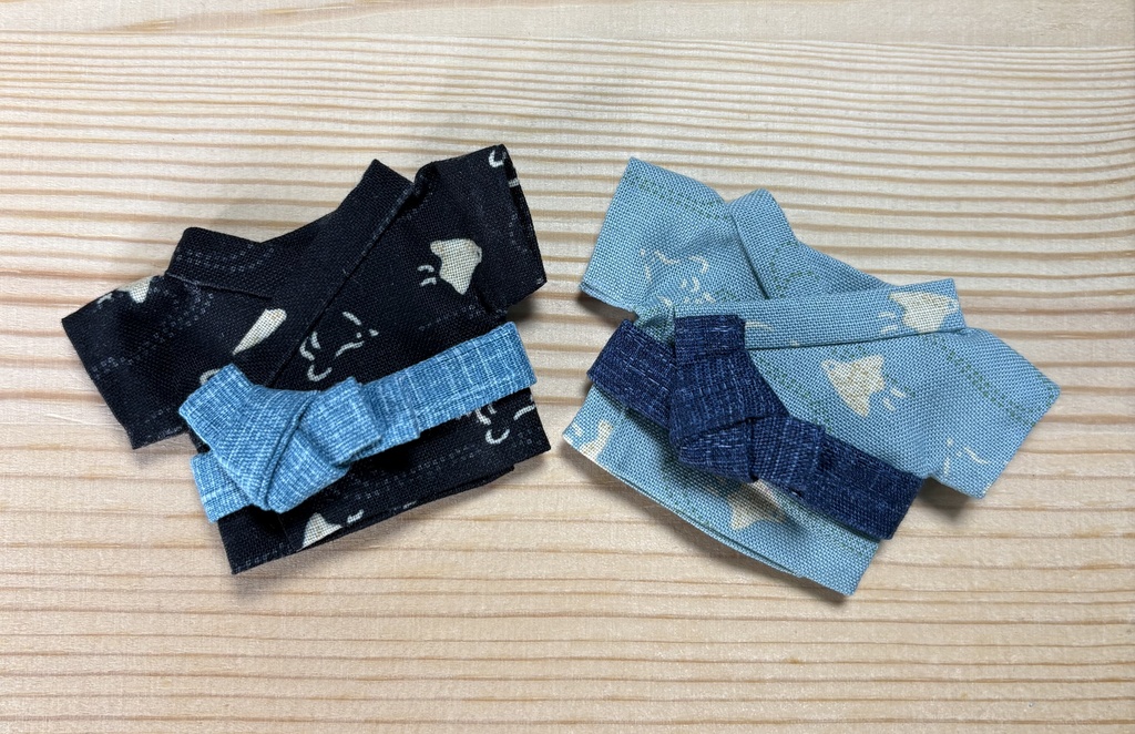 【ぬい服10cm 】千鳥柄 浴衣セット